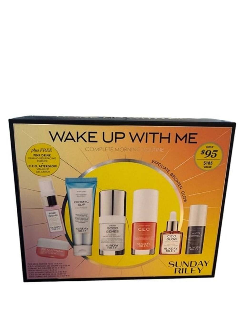 Sunday Riley Wake Up With Me Complete Morning Routine Set